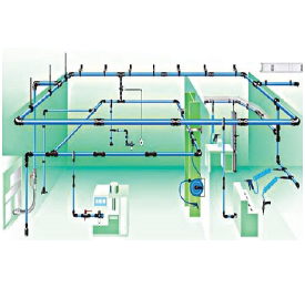 industrial air compressor - piping